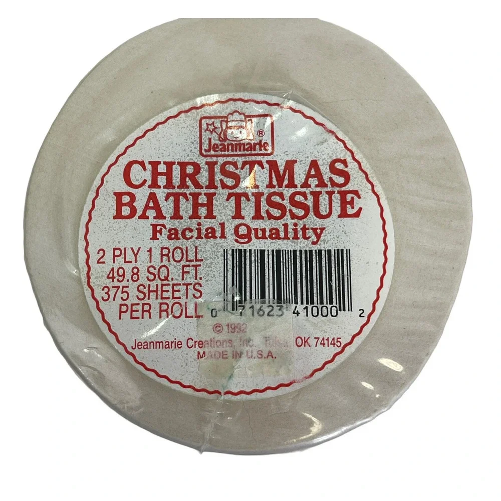 Christmas Toilet Paper Roll Tissue Santa Claus Holiday Bath Merry Xmas 2-ply USA